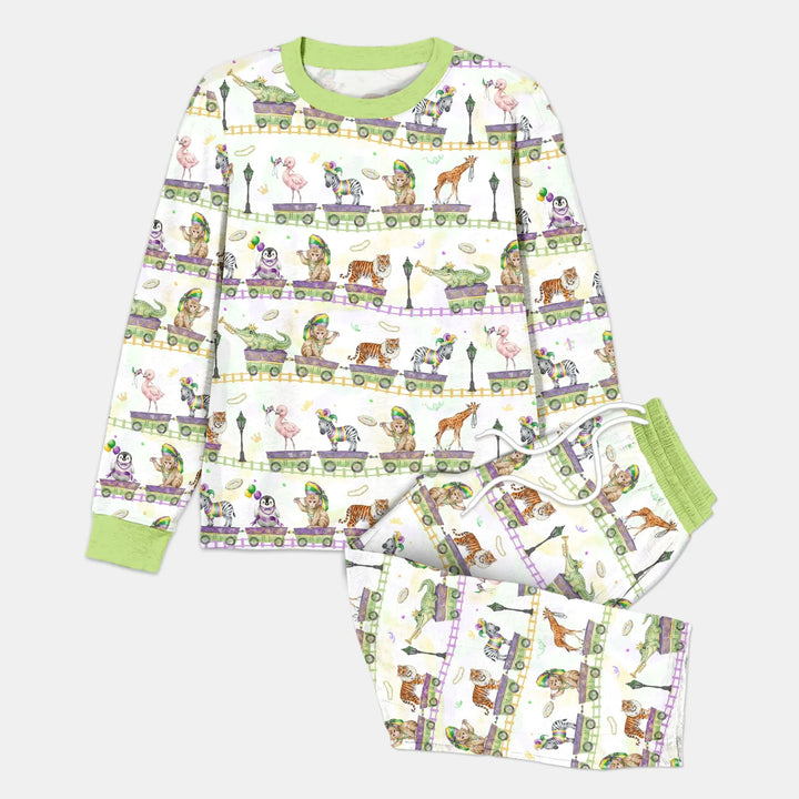 Mardi Gras Jungle Krewe Bamboo Men's Pajama Set