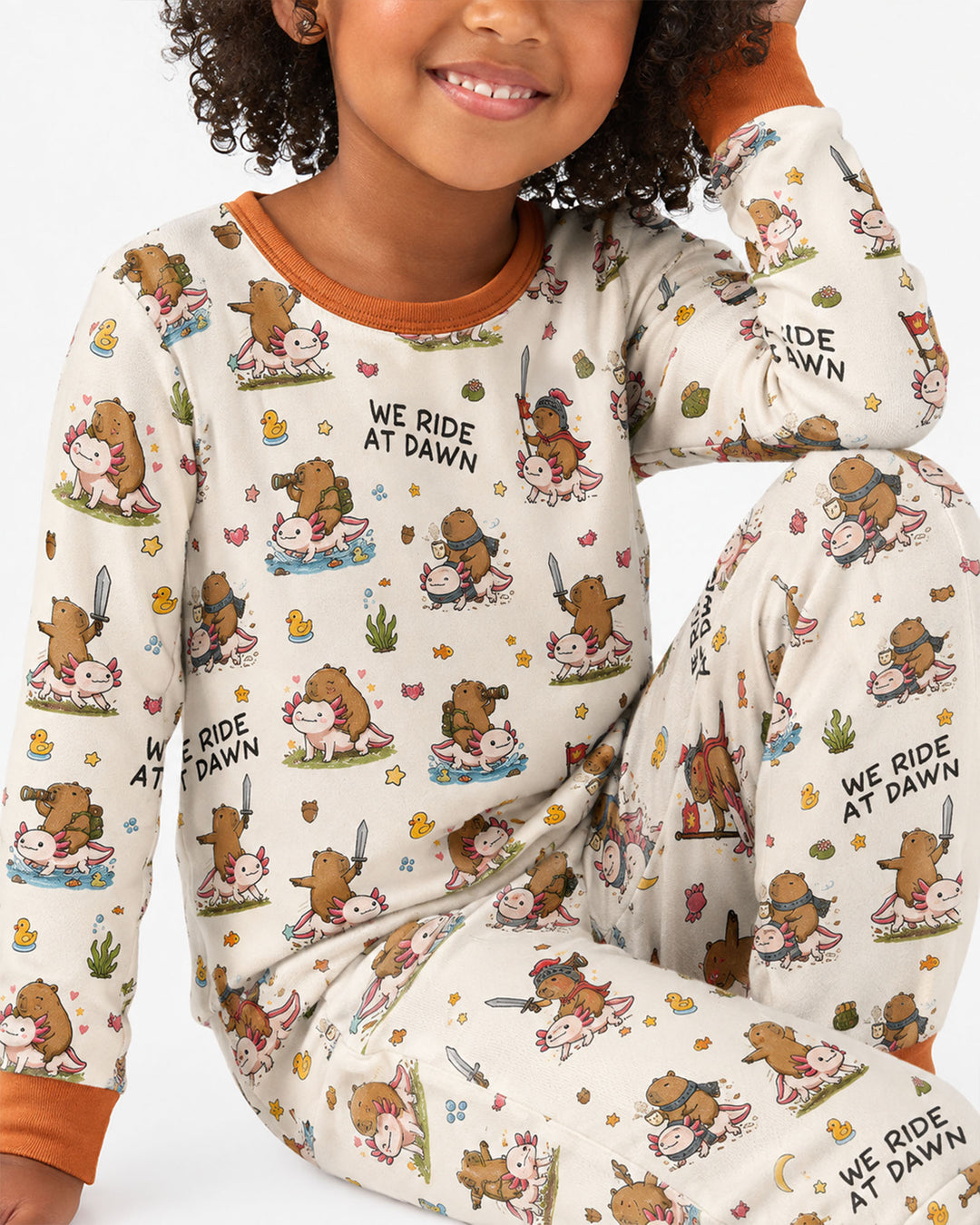 We Ride At Dawn Bamboo Two Piece Long Sleeve Pajama Set