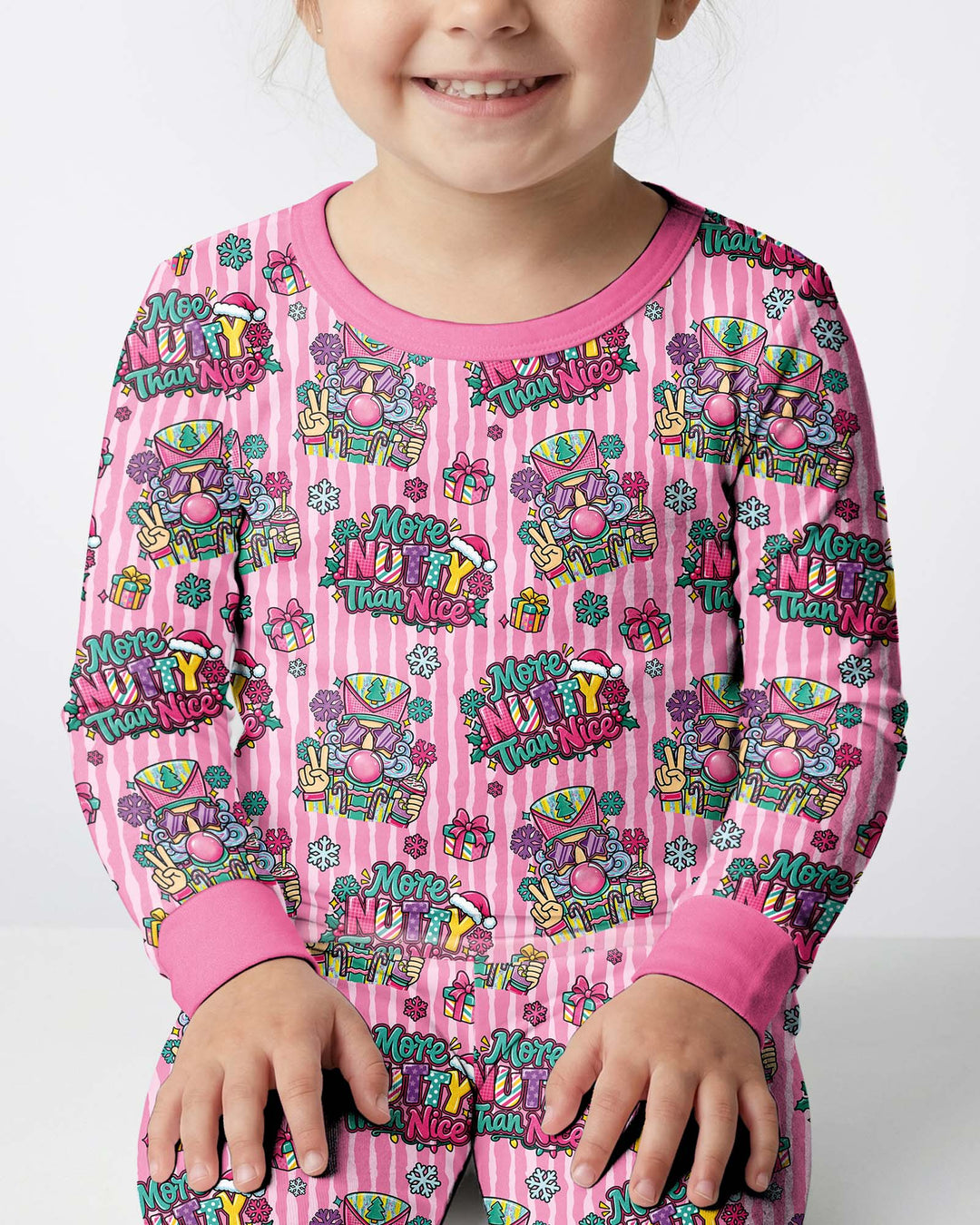More Nutty Than Nice Bamboo Two Piece Long Sleeve Pajama Set