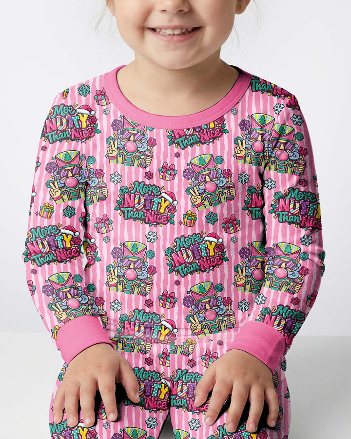 More Nutty Than Nice Bamboo Two Piece Long Sleeve Pajama Set