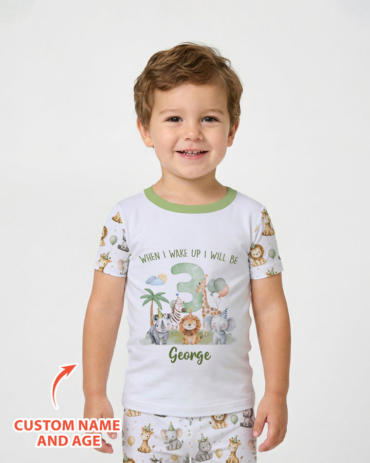 CUSTOM Template Bamboo Two Piece Short Sleeve Pyjamas Set