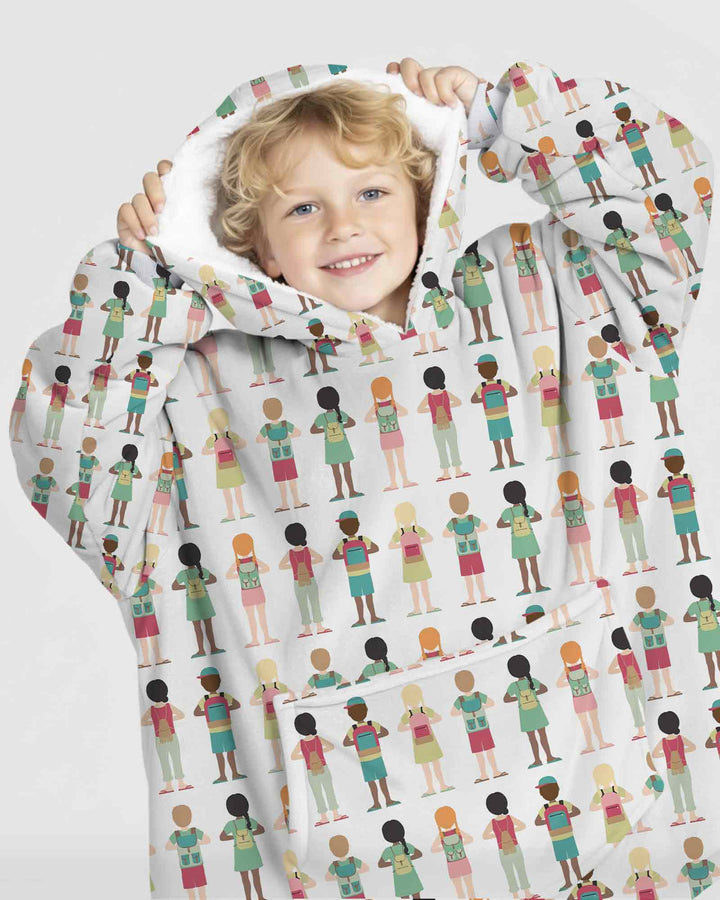Little Friends Everywhere Bamboo Blanket Hoodie