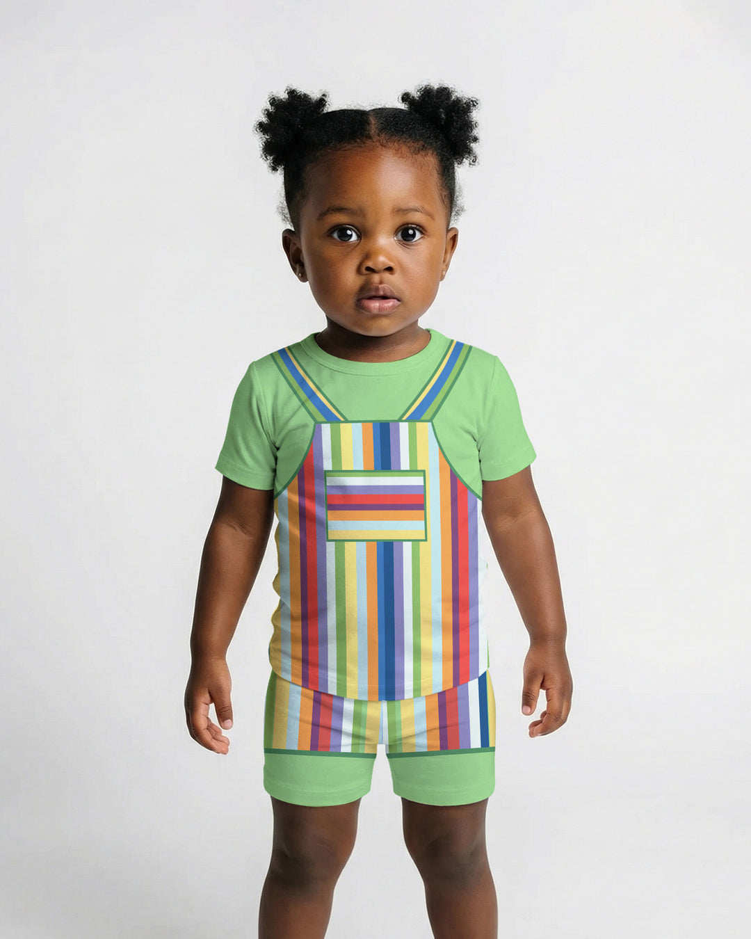 Template Bamboo Two Piece Short Sleeve Shorts Pyjamas Set
