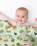 Kawaii St Patrick's Day Bamboo Blanket