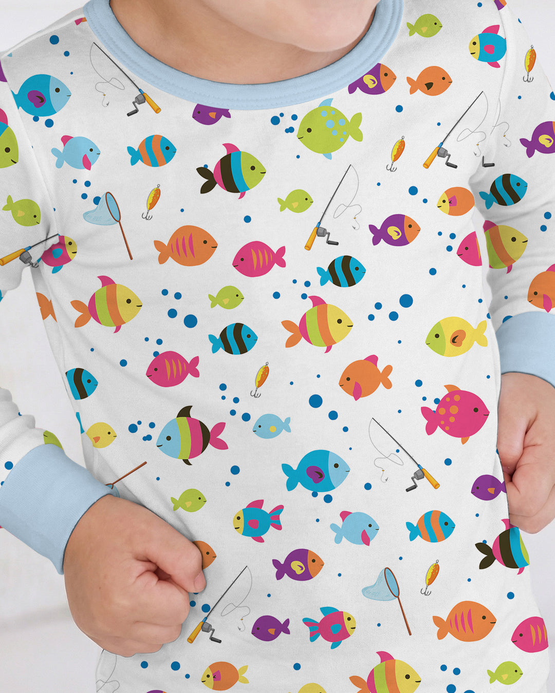 Template Bamboo Two Piece Long Sleeve Pyjamas Set