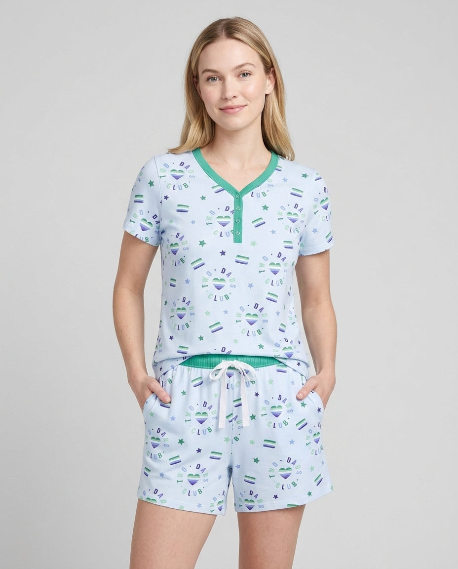 Love Makes Family Bamboo Women Short Sleeve Short Pajama Set