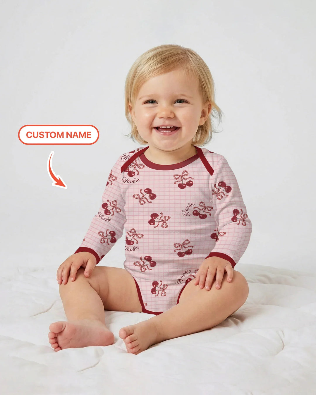 Cherry Mom and Me Bamboo Bodysuit