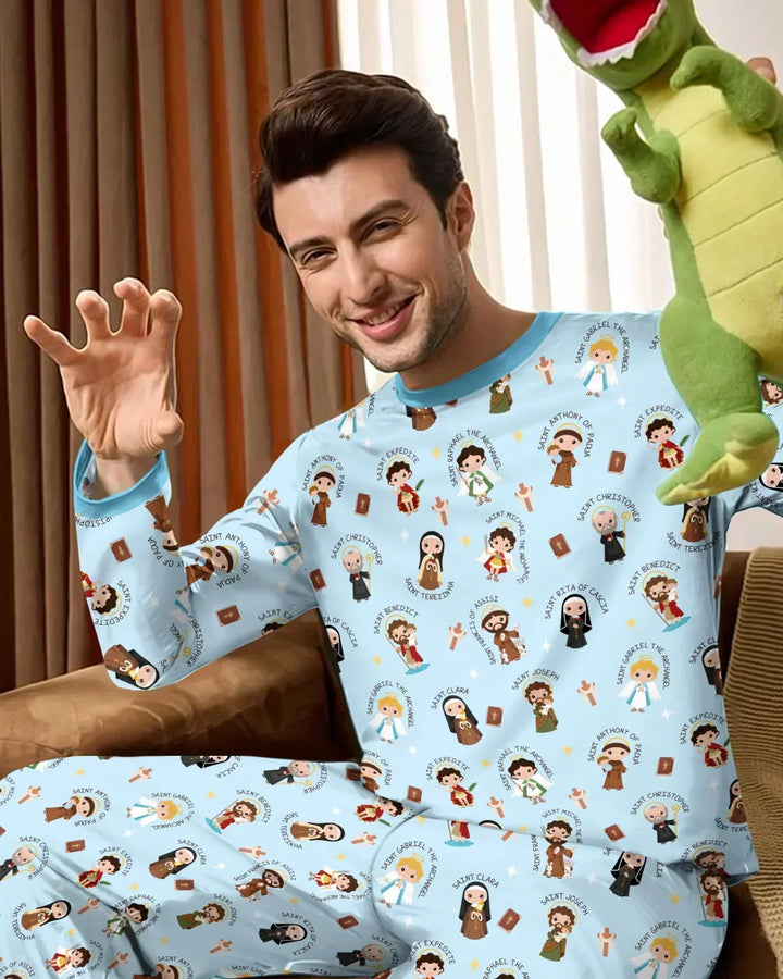 Saints in the Clouds Bamboo Men's Pajama Set