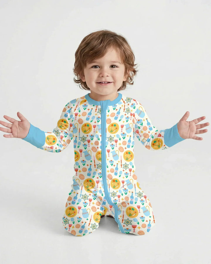 Pesach Sameach Matching Family Bamboo Convertible Zippy