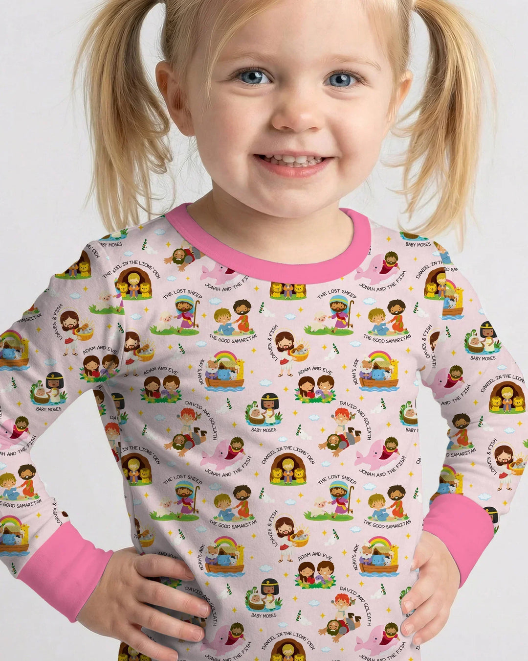Bible Stories Bamboo Two Piece Long Sleeve Pajama Set
