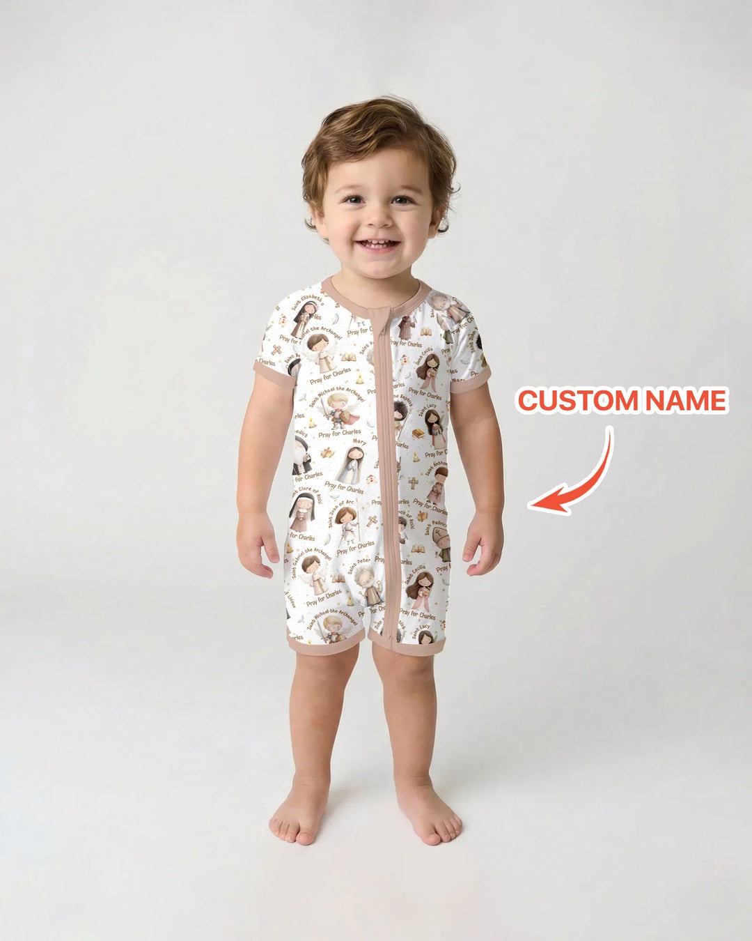 Pray For Me Custom Name Bamboo Shorty Zippy