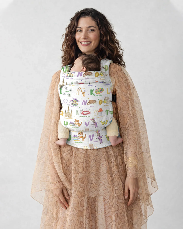 Mardi Gras Alphabet Celebration Baby Carrier