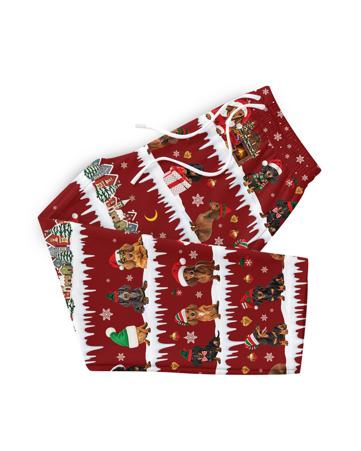 Dachshund Through The Snow Bamboo Men's Pajama Set
