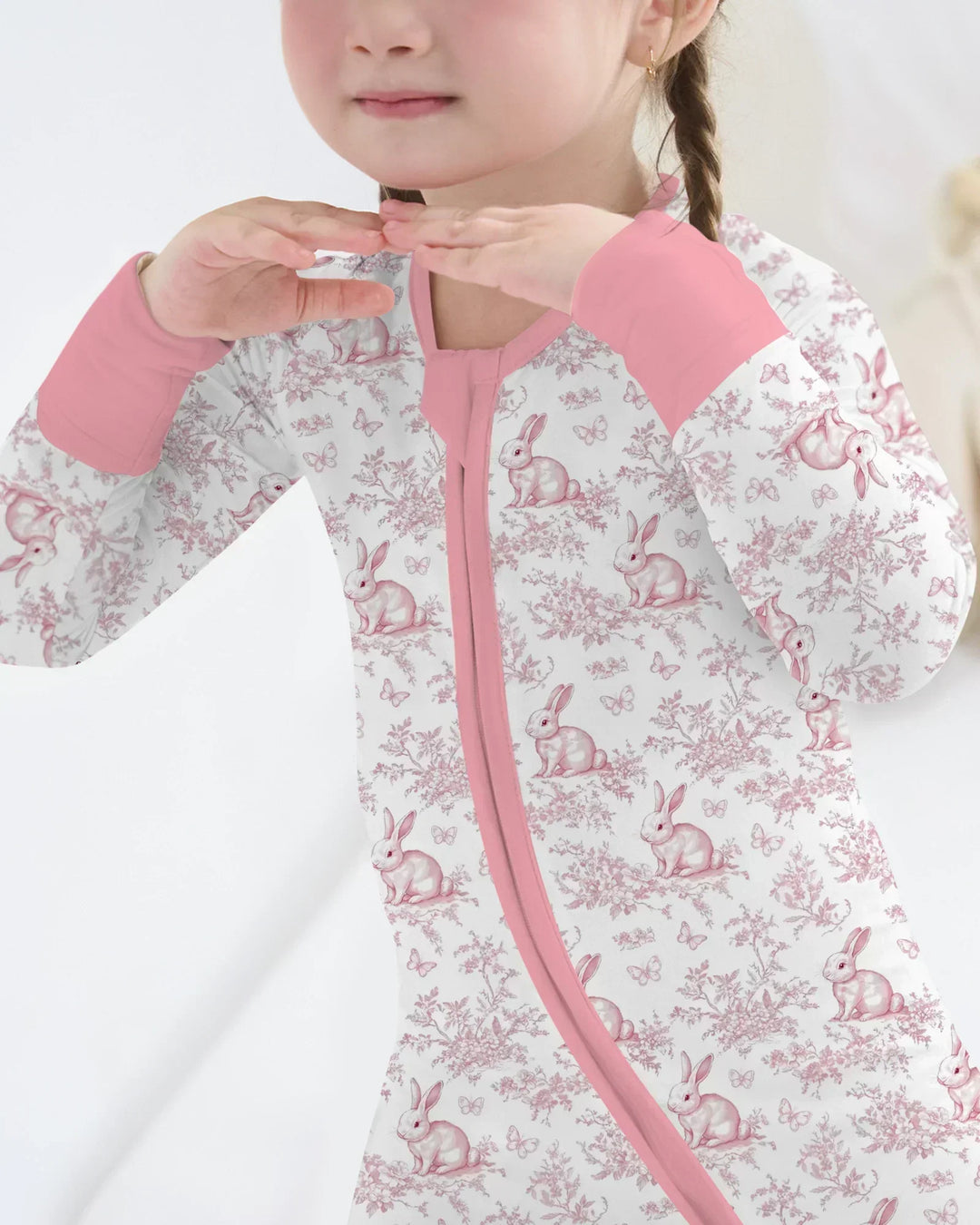 Easter Chinoiserie Toile de Jouy Bamboo Convertible Zippy