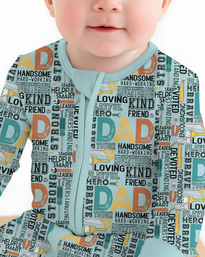 Dad Word Collage Bamboo Convertible Zippy