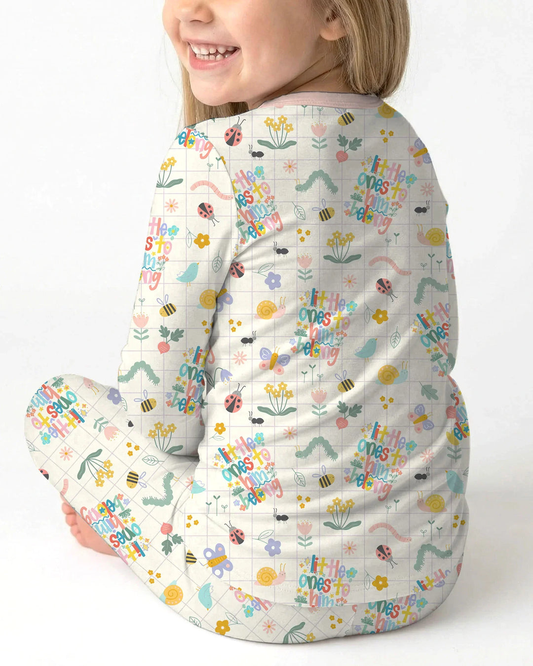 Little Ones To Him Belong Bamboo Two Piece Long Sleeve Pajama Set