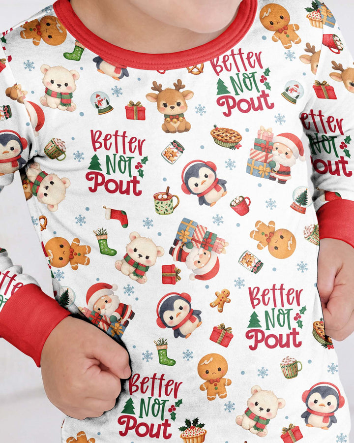 Better Not Pout Bamboo Two Piece Long Sleeve Pajama Set