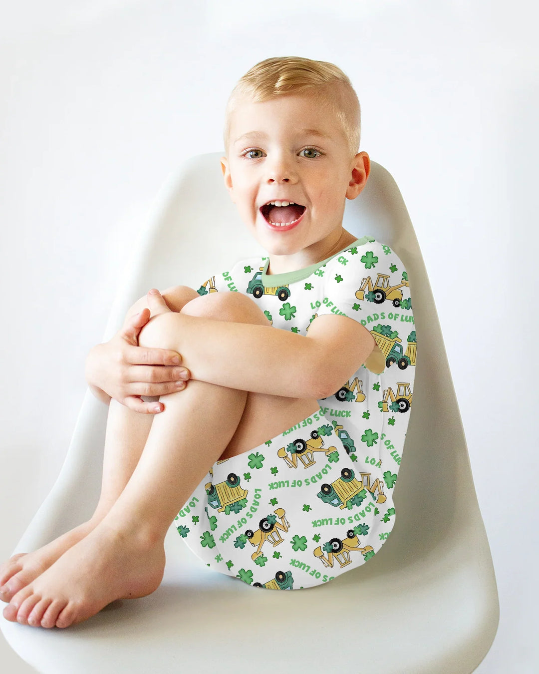 Loads Of Luck Bamboo Two Piece Short Sleeve Shorts Pajama Set