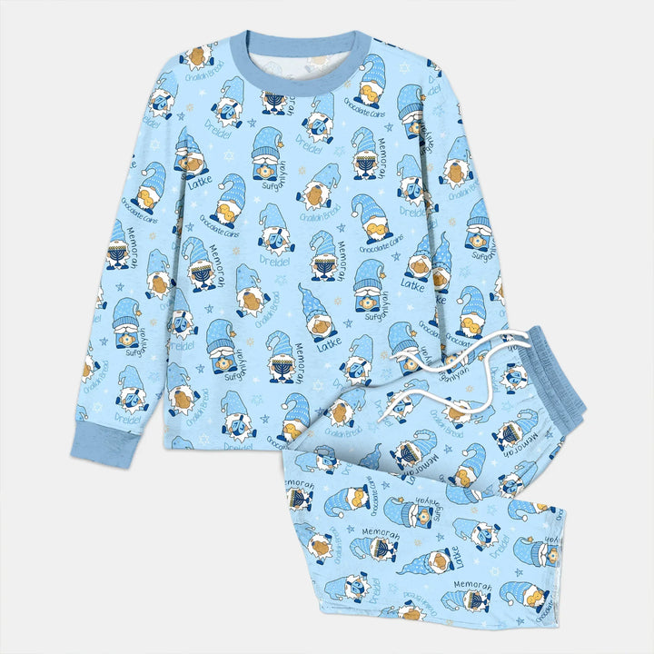 Happy Hanukkah Matching Family Men's Pajama Set , Happy Hanukkah Matching Family Men's Pajama Set - Combo Shirt & Pants / XS