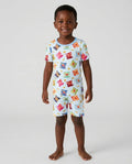 Potato Chips Bamboo Two Piece Short Sleeve Shorts Pajama Set