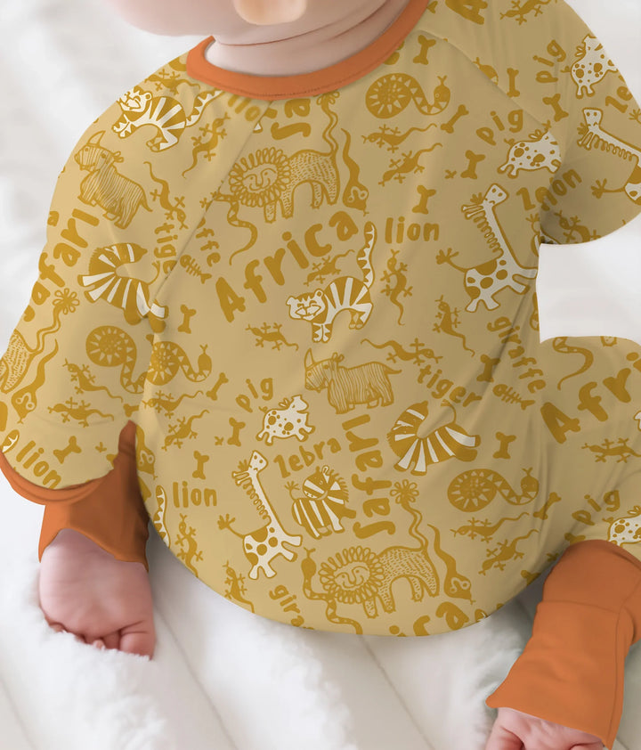 Handdrawn African Animals Bamboo Convertible Zippy