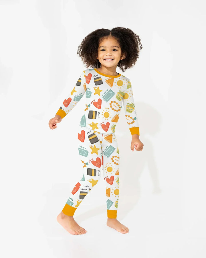 Islamic Shapes Bamboo Two Piece Long Sleeve Pajama Set