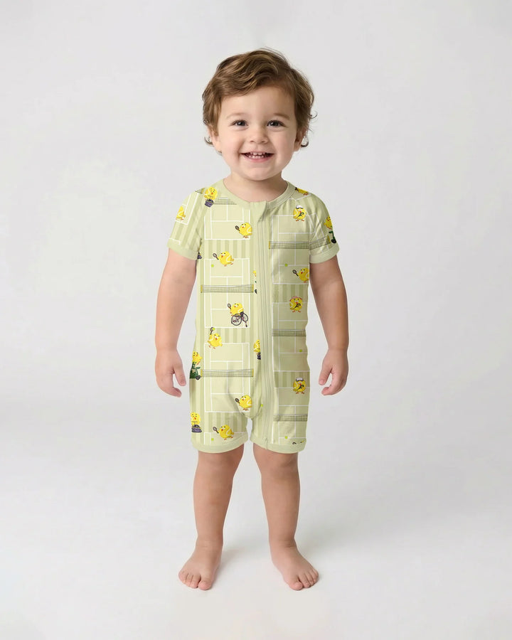 Tennis Bamboo Shorty Zippy