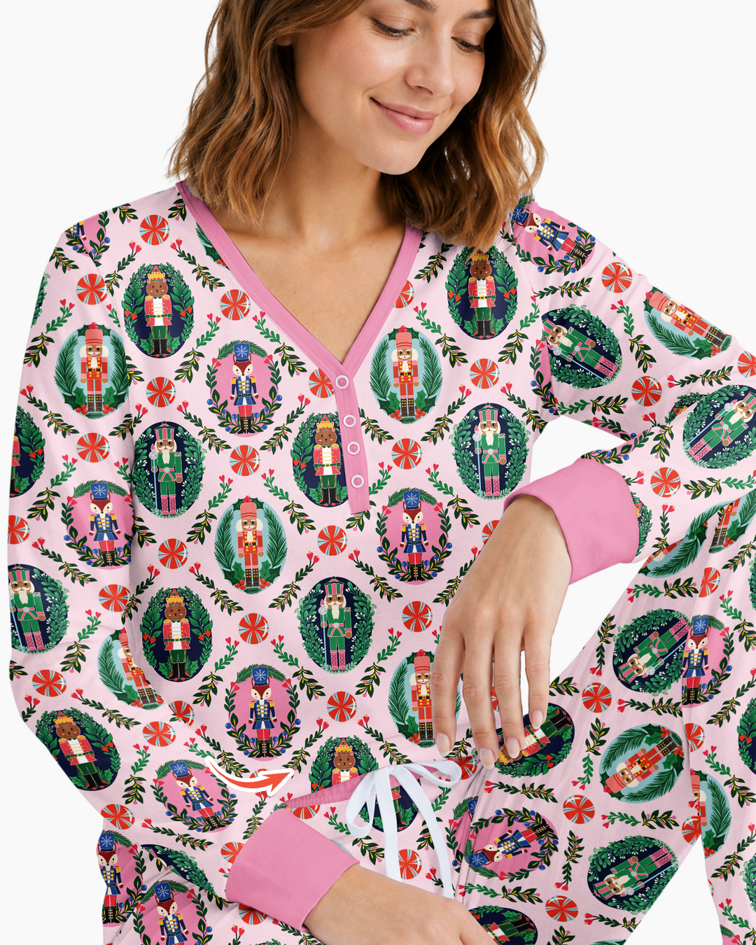Whimsical Nutcracker Bamboo Women Pajama Set