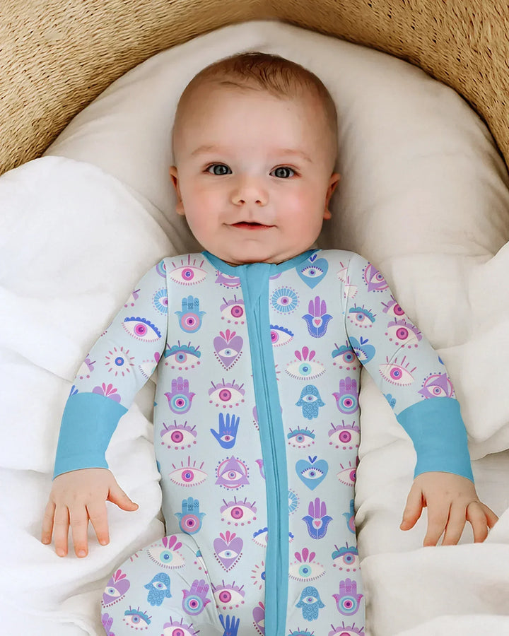 Hamsa Heart Guardians Family Matching Bamboo Convertible Zippy