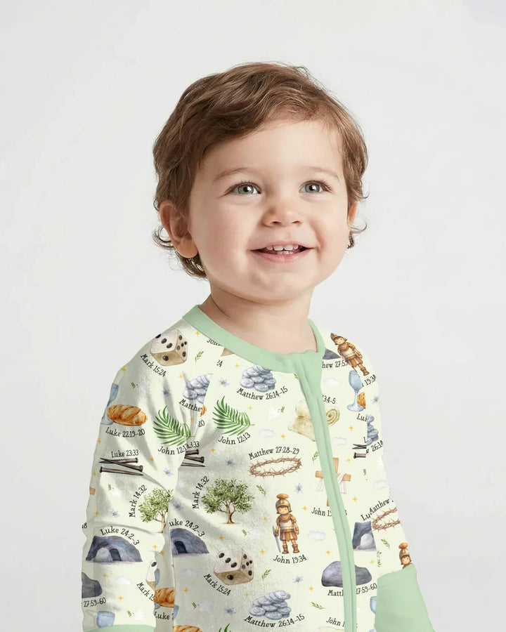 He Is Risen Family Matching Bamboo Convertible Zippy