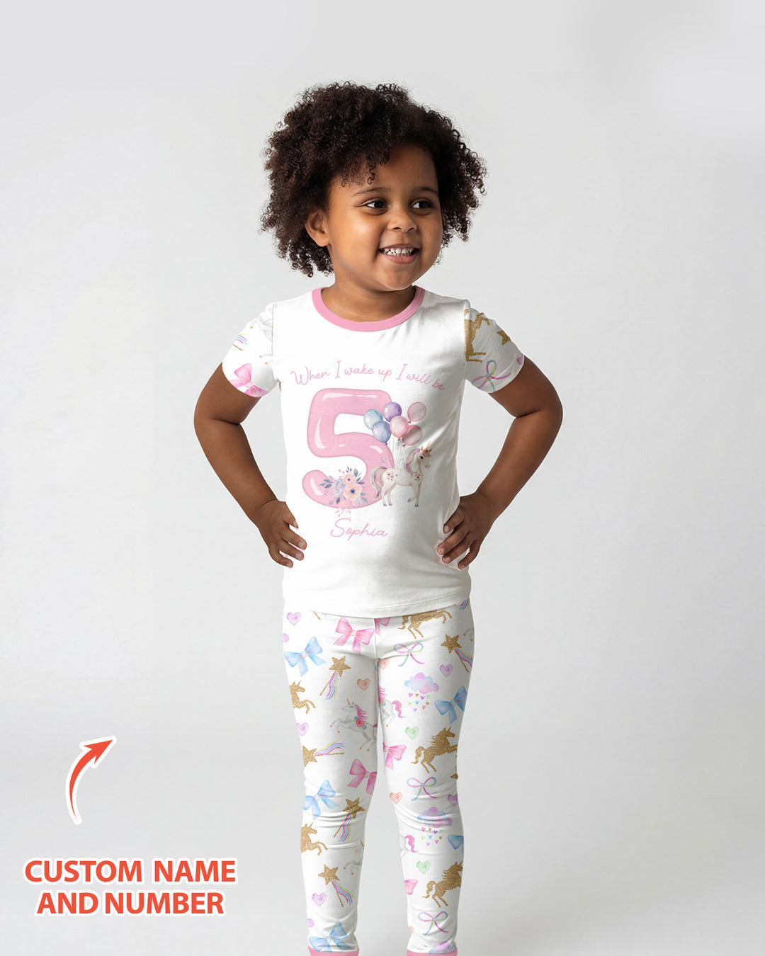 CUSTOM Template Bamboo Two Piece Short Sleeve Pyjamas Set
