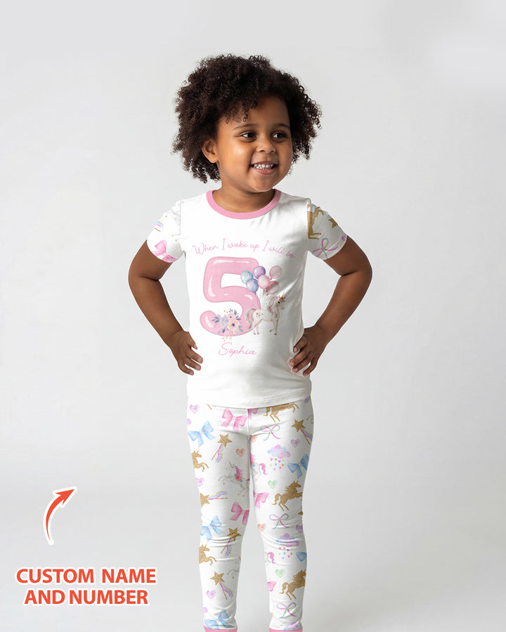 CUSTOM Template Bamboo Two Piece Short Sleeve Pyjamas Set