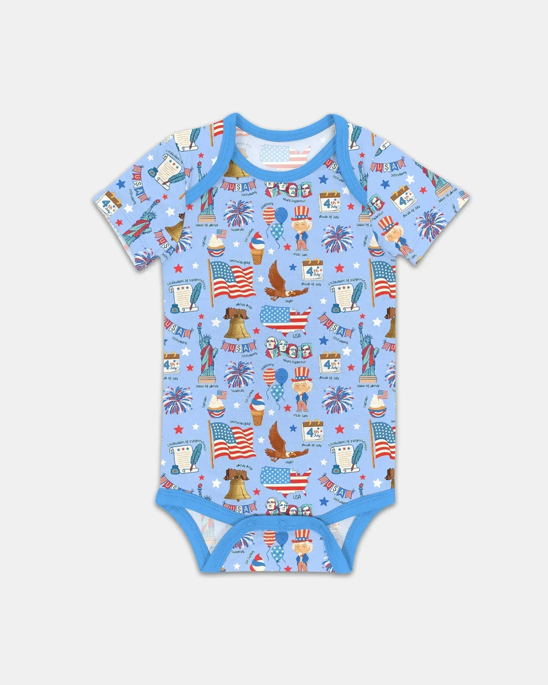 Hand Drawn Patriotic Iconic Bamboo Bodysuit