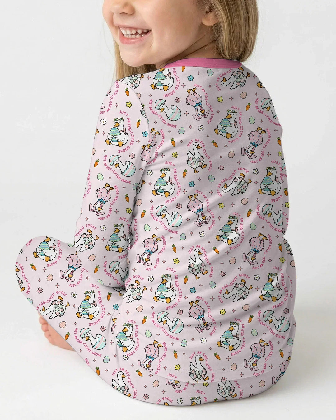 Easter Silly Goose Bamboo Two Piece Long Sleeve Pajama Set