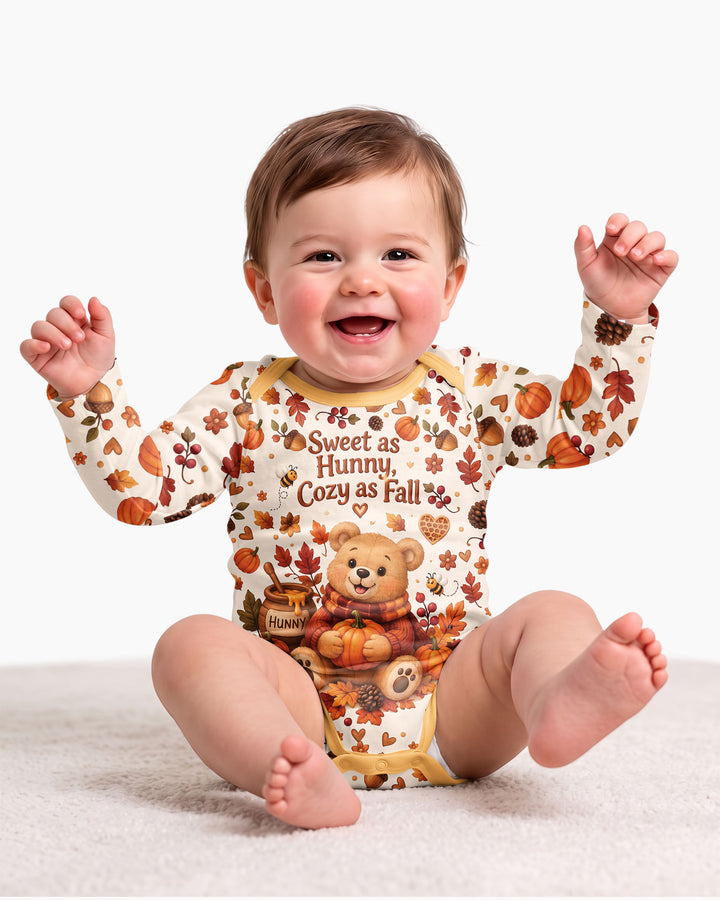 Cozy Hunny Bear Fall Bamboo Bodysuit