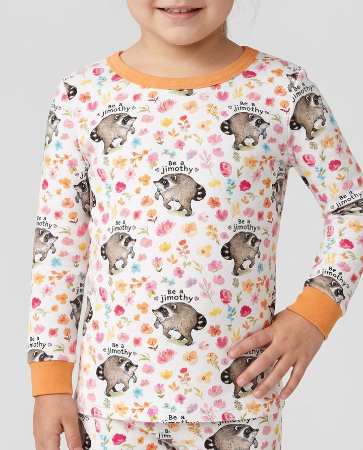Template Bamboo Two Piece Long Sleeve Pyjamas Set