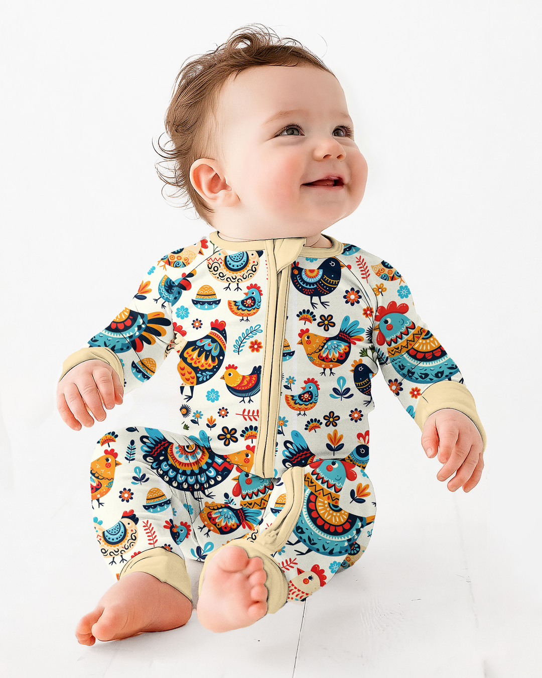 Pioneer Chickens And Roosters  Bamboo Convertible Zippy