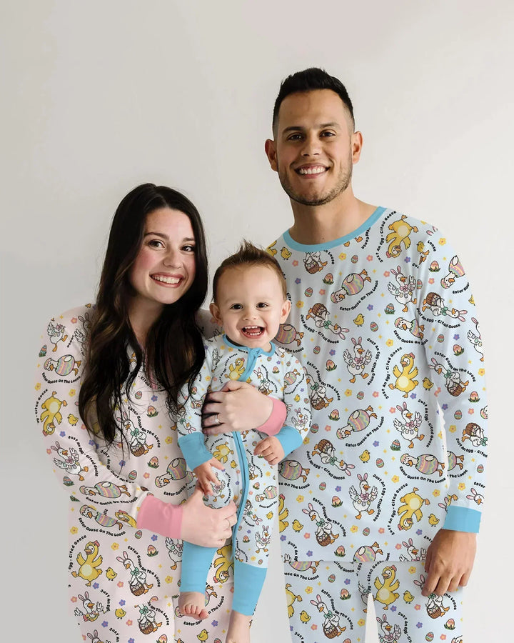 Easter Goose Family Matching Bamboo Men's Pajama Set