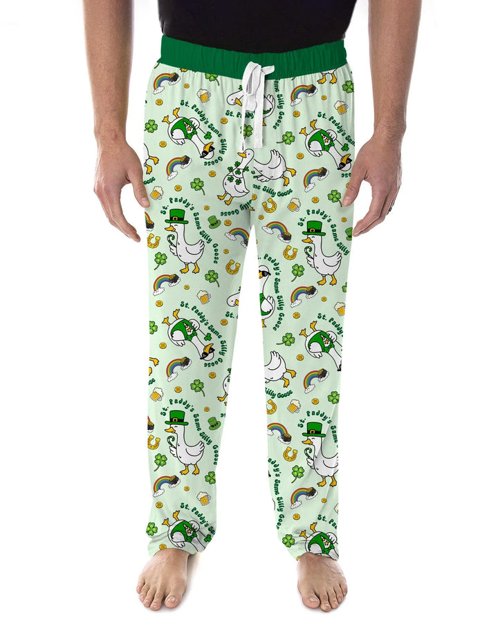 St. Patrick's Day Silly Goose Bamboo Men's Pajama Set