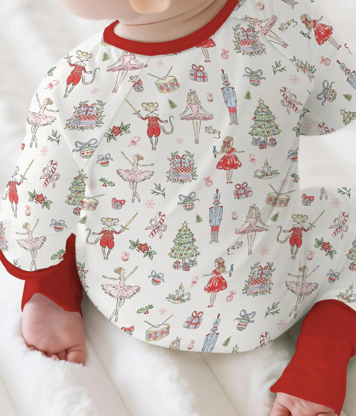 Sweet Nutcracker Holiday Matching Mom And Baby Bamboo Convertible Zippy