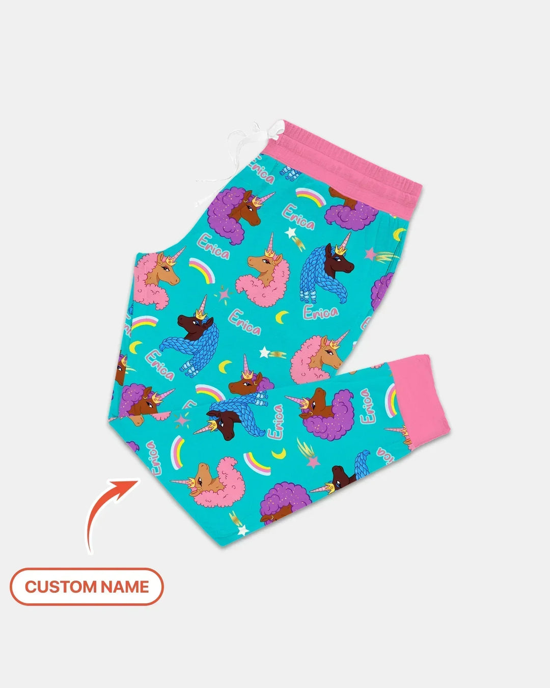 African Astro Unicorn Bamboo Women Pajama Set