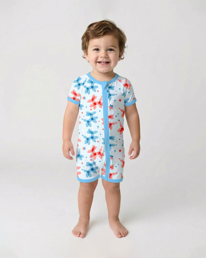 American Balloon Dog Party Bamboo Shorty Zippy