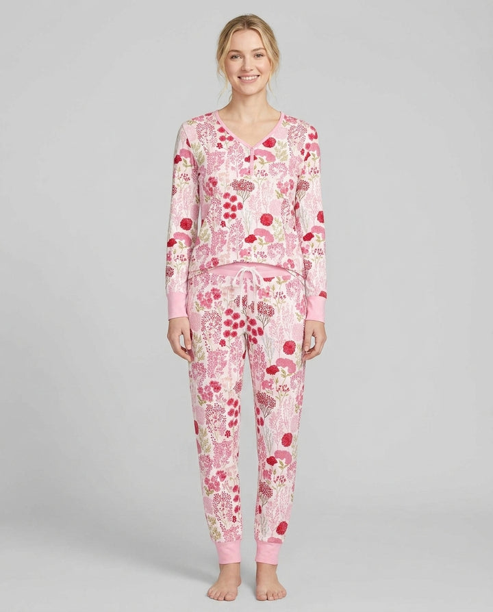 Blushing Wildflowers Bamboo Women Pajama Set