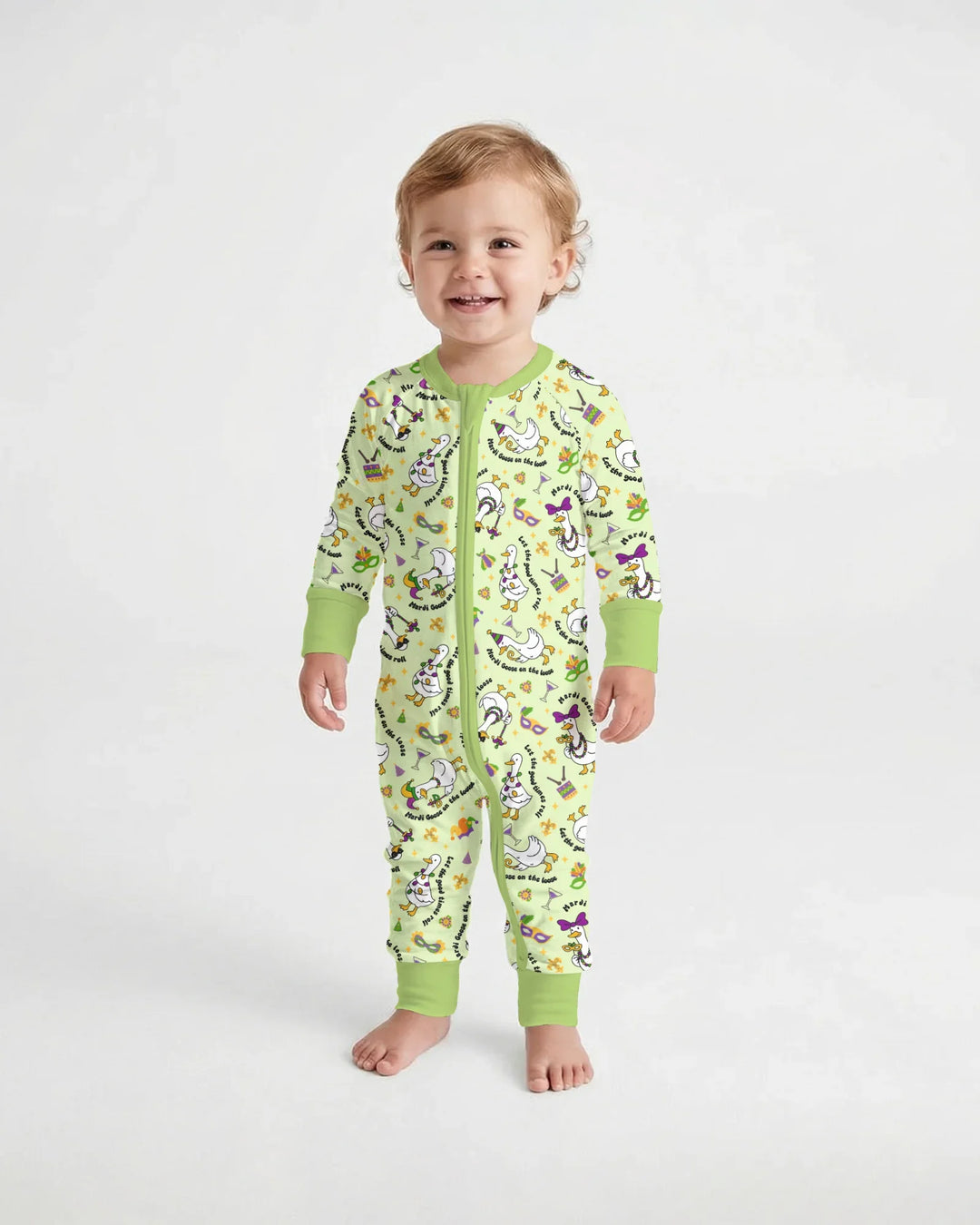 Mardi Gras Silly Goose Bamboo Convertible Zippy
