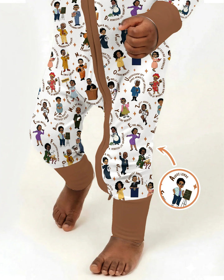 Black Legacy ABCs Family Matching Bamboo Convertible Zippy