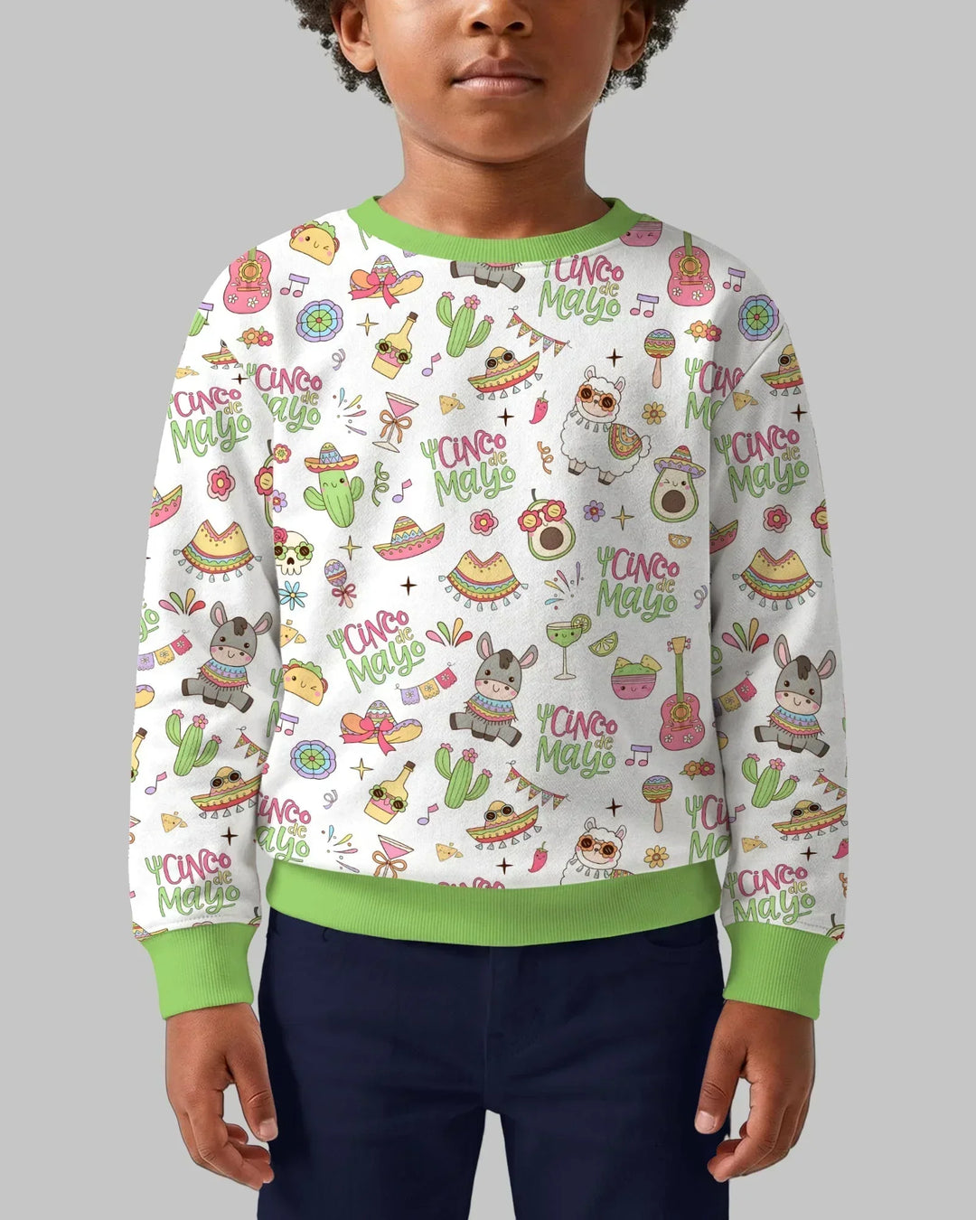 Cinco de Mayo Fiesta Bamboo Crewneck Sweatshirt
