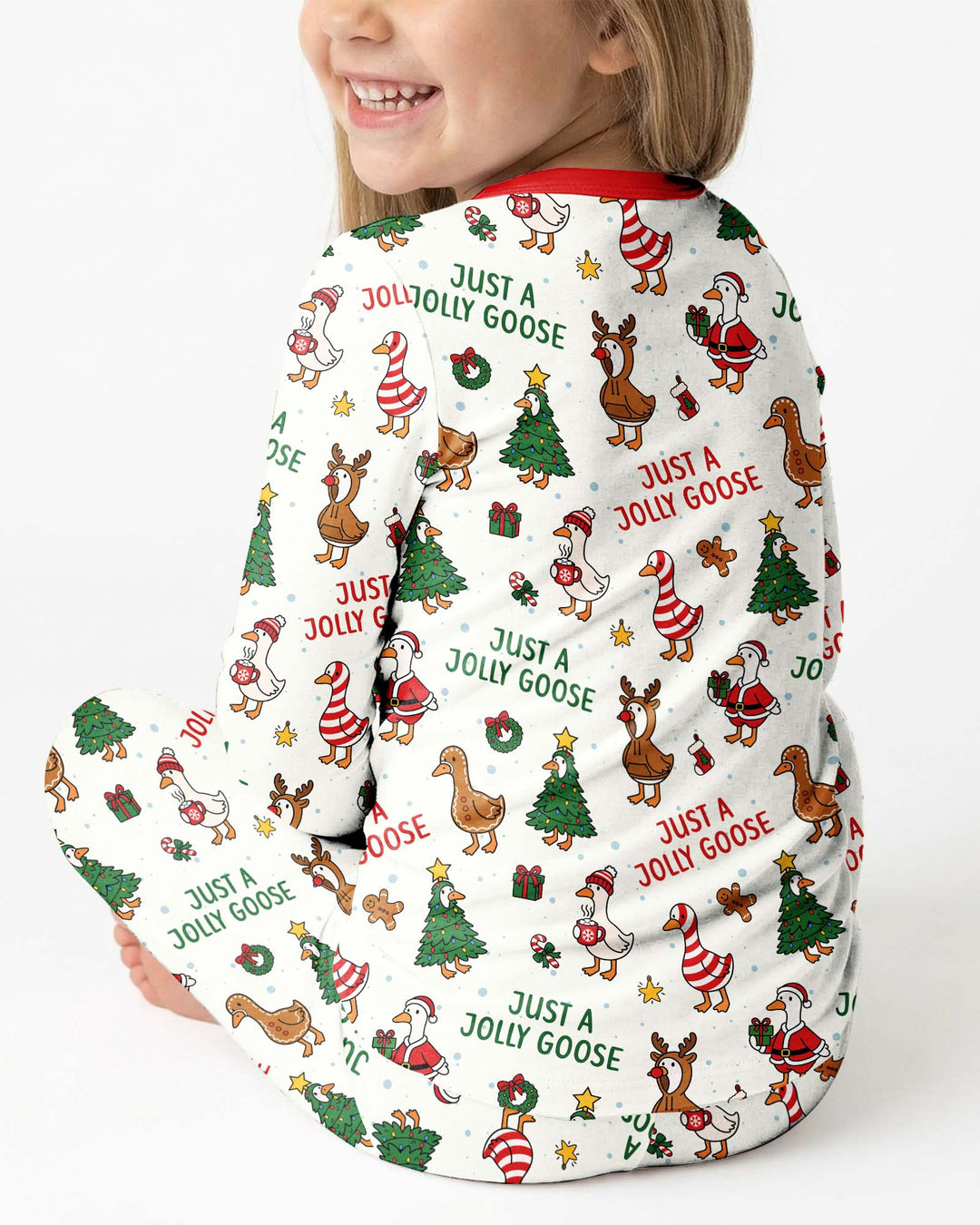 Just A Jolly Goose Bamboo Two Piece Long Sleeve Pajama Set