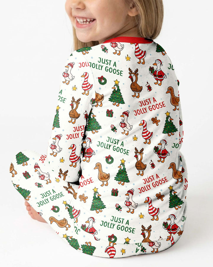 Just A Jolly Goose Bamboo Two Piece Long Sleeve Pajama Set
