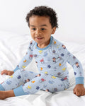 Cute Ramadhan Mubarak Bamboo Two Piece Long Sleeve Pajama Set