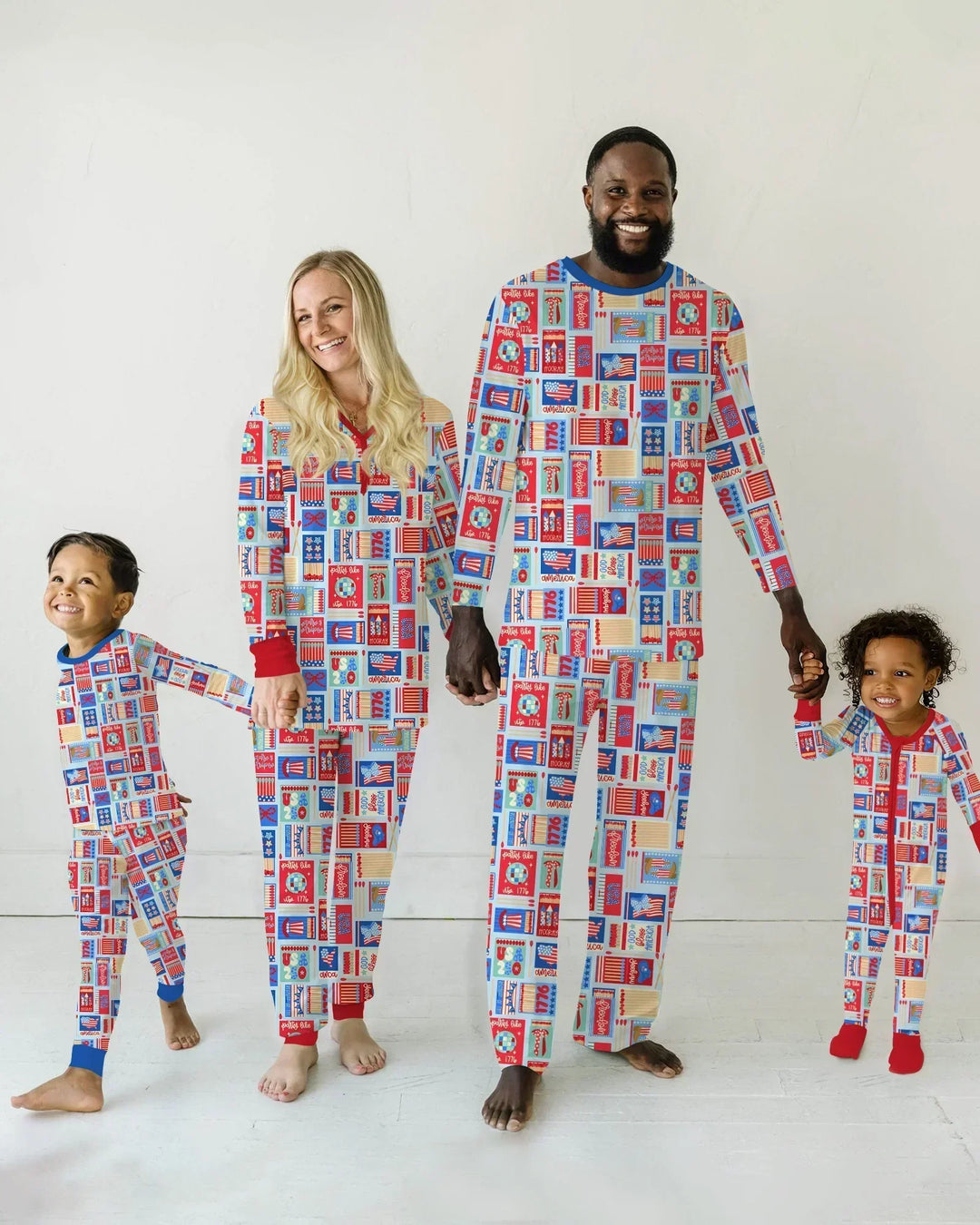Patriotic Matchbox Family Matching Bamboo Men's Pajama Set